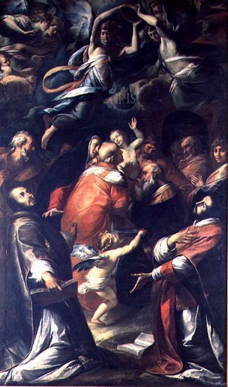 Circumcision of Christ with St. Ignatius of Loyola and St. Francis Xavier de Giulio Cesare Procaccini