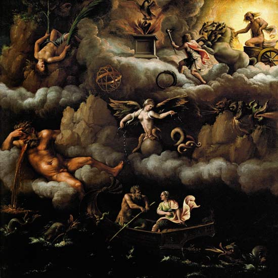 Allegory of immortality de Giulio Romano