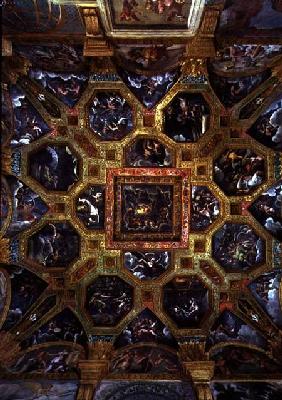 Scenes from the myth of Cupid and Psyche taken from Apuleius's 'Metamorphoses', ceiling painting fro