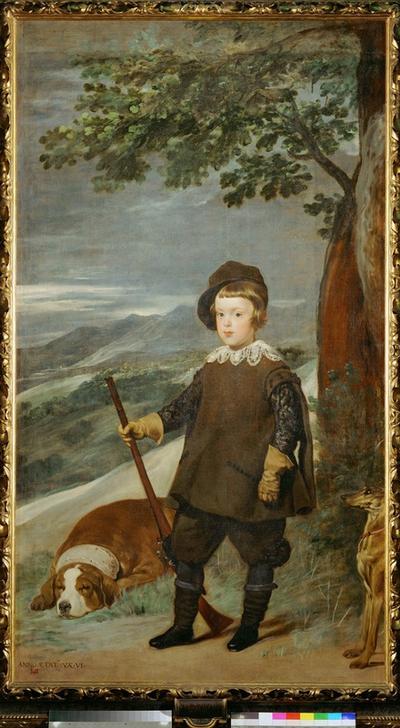 Prince Baltasar Carlos as hunter de Giuseppe Velasco or Velasquez