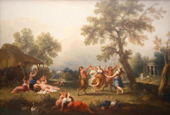 Bacchanal (oil on canvas) de Giuseppe Zais