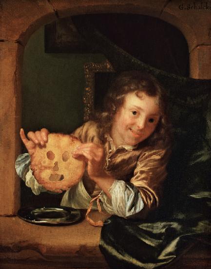 Boy with Pancakes