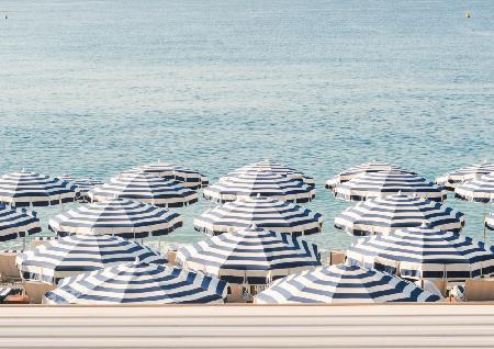 Striped Beach Umbrellas