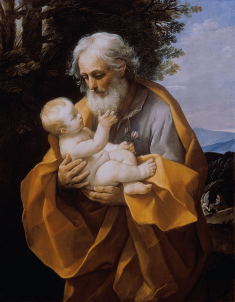 Saint Joseph with Infant Christ de Guido Reni