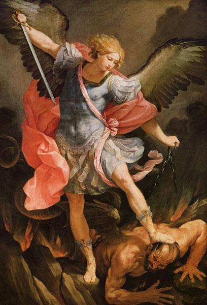 The Archangel Michael defeating Satan