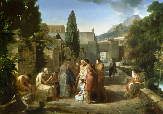 Homer Singing his Iliad at the Gates of Athens de Guillaume Lethière