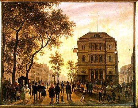 Boulevard Saint-Martin and the Theatre de l'Ambigu de Guiseppe Canella