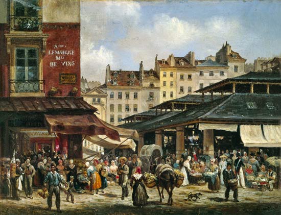 View of the Market at Les Halles de Guiseppe Canella