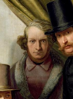 The Members of the Hamburg Artist''s Club, 1840 (detail of 145522)