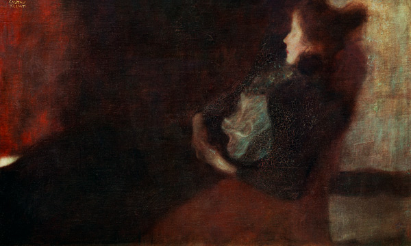 Lady at the Fireplace de Gustav Klimt