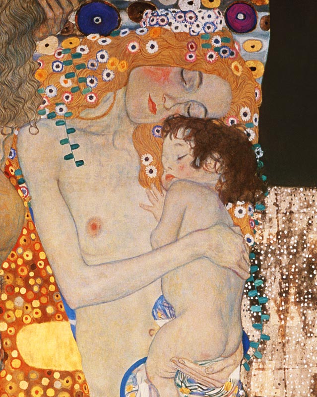 Las tres edades - detalle de Gustav Klimt