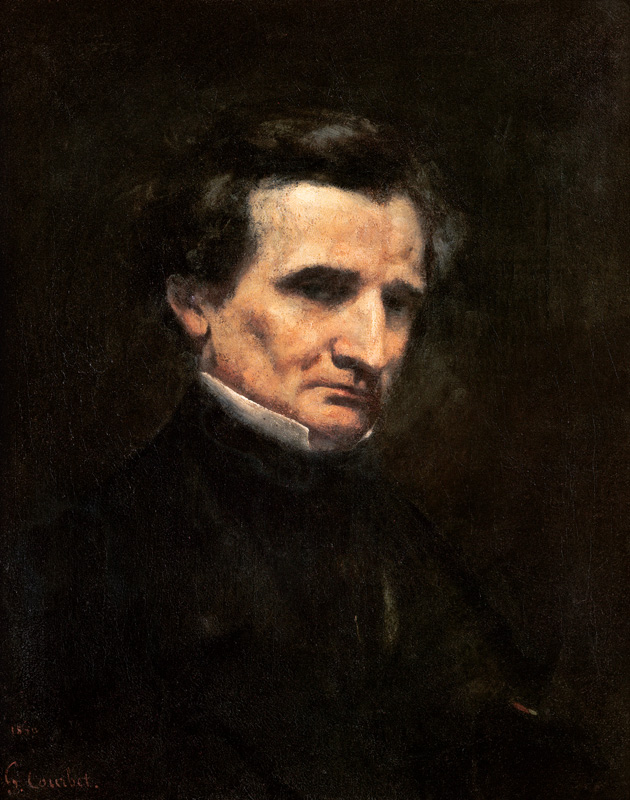 Portrait of Hector Berlioz (1803-1869) de Gustave Courbet