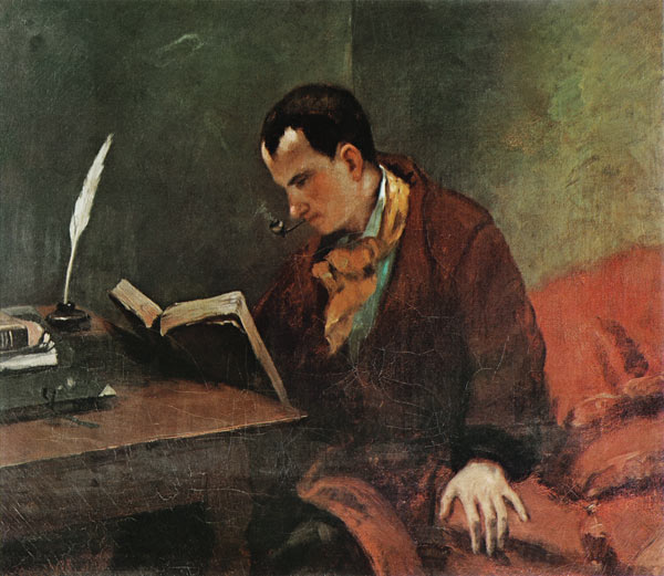 Retrato de Baudelaires de Gustave Courbet