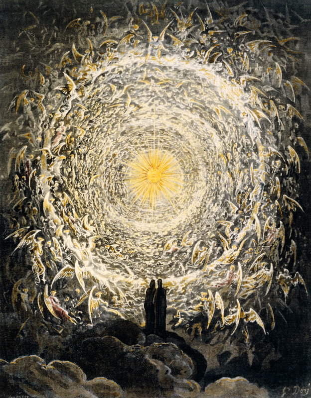 Illustration zum Paradiso, 31. Gesang, Vers 1–3 de Gustave Doré