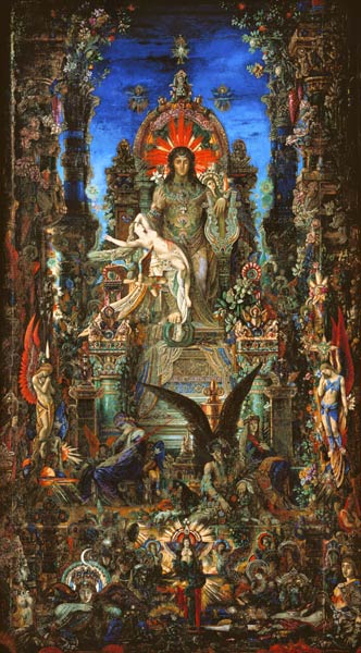 Jupiter et Semélé. de Gustave Moreau