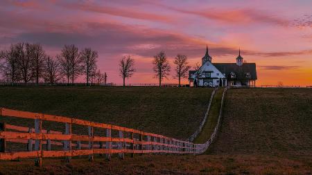 Sunset Over Manchester Farm