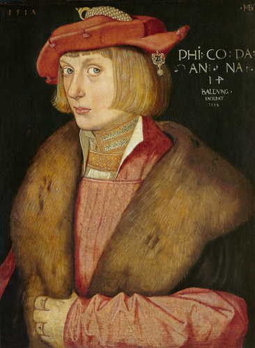 Portrait of the count palatine Philipp of the warl de Hans Baldung Grien