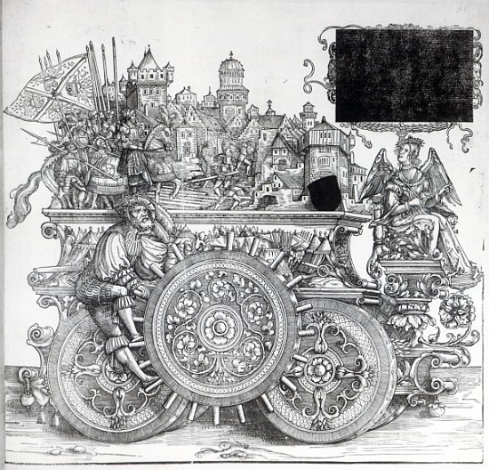 Scene from Maximilian''s Triumphal Procession, c.1516-18 de Hans Burgkmair