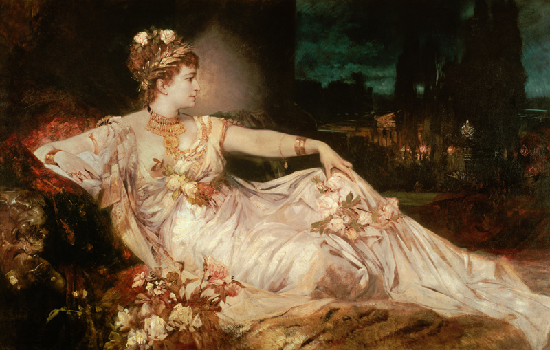 Charlotte Wolter as the Empress Messalina de Hans Makart