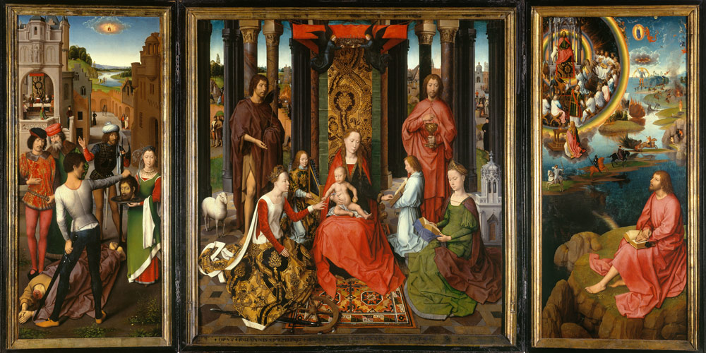 Triptych of St. John the Baptist and St. John the Evangelist de Hans Memling