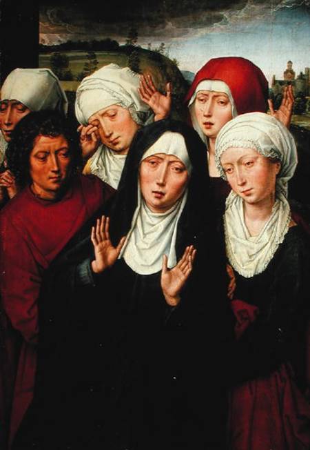 The Holy Women, right hand panel of the Deposition Diptych de Hans Memling