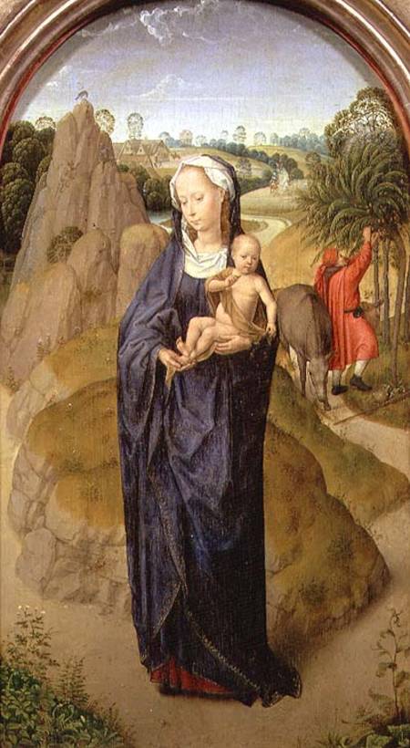 The Rest on the Flight into Egypt de Hans Memling