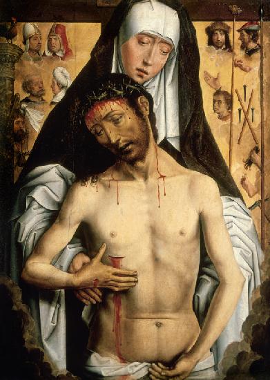 The Man of Sorrows in the Arms of the Virgin