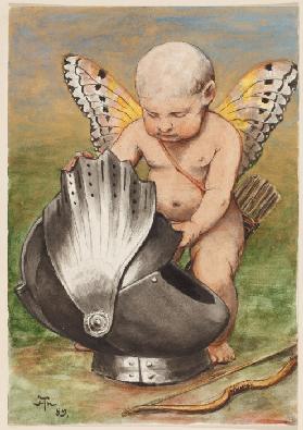 Cherub with Helmet