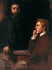 Double portrait Adolf Hildebrand and Charles Grant