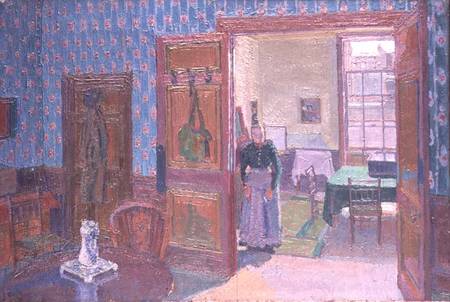 Interior with Mrs Mounter de Harold Gilman