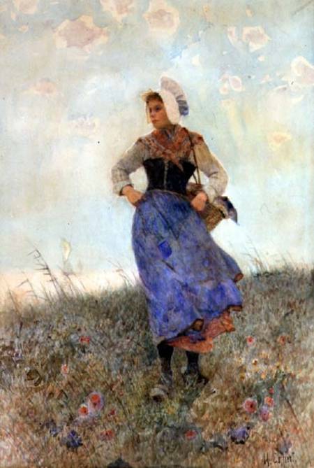 Breton Fishergirl de Hector Caffieri
