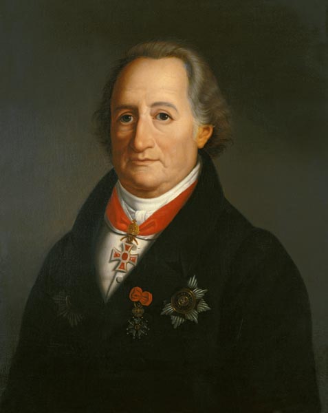 Portrait Johann Wolfgang Goethe de Heinrich Christoph Kolbe