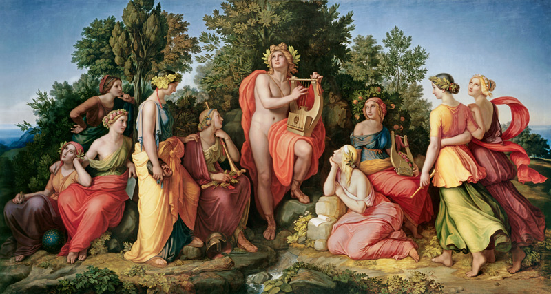 Apollo and the Muses de Heinrich Maria Hess