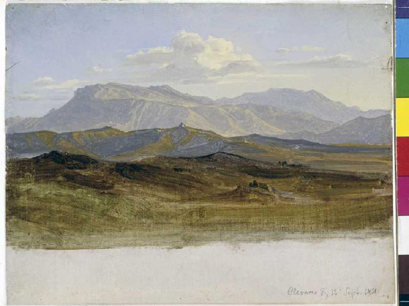 Landschaftsstudie aus den Sabinerbergen de Heinrich Reinhold
