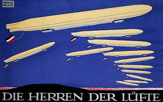 Masters of the Air, postcard design for Das Plakat de Heinz Keune