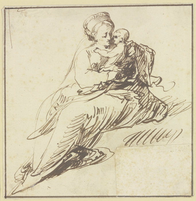 Sitting Mary de Hendrik Goudt