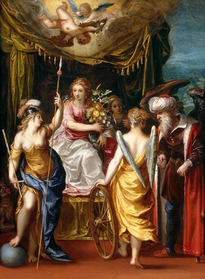 Minerva, Abundance and Fortune de Hendrik van the Elder Balen