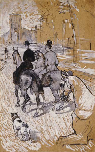 Riders On The Way To The Bois Du Bolougne de Henri de Toulouse-Lautrec