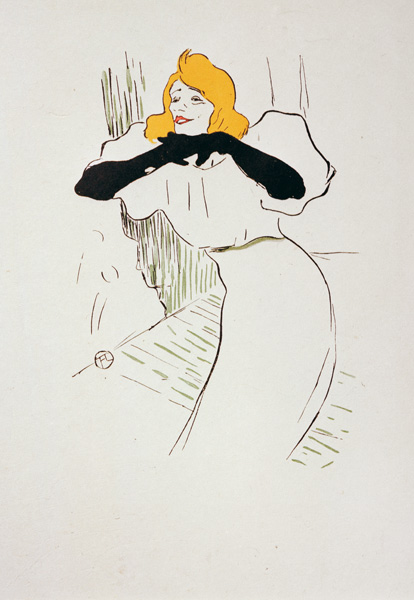 Yvette Guilbert dans de Henri de Toulouse-Lautrec