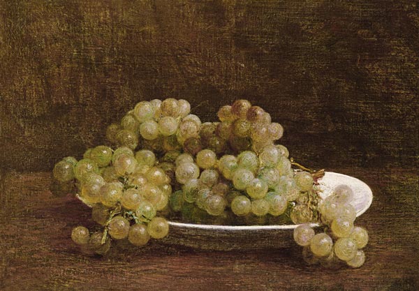 Still Life of Grapes de Henri Fantin-Latour