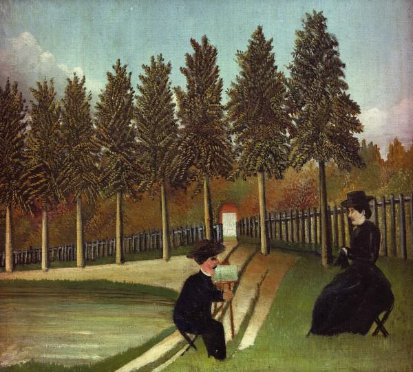 H.Rousseau, The Painter and his Wife de Henri Julien-Félix Rousseau
