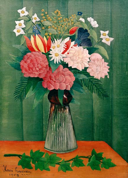 H.Rousseau, Bouquet of Flowers with... de Henri Julien-Félix Rousseau