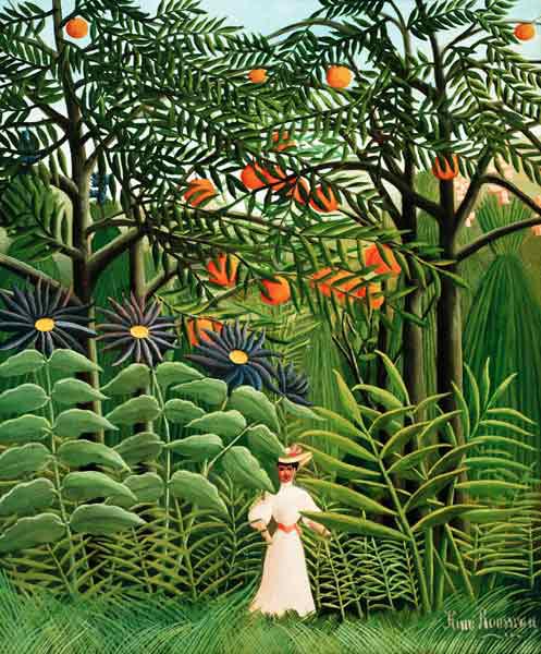 H.Rousseau, Mujer caminando