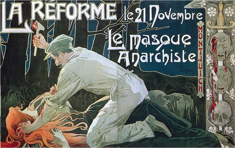 La Réforme le 21 Novembre, le masque anarchiste de Henri Privat-Livemont
