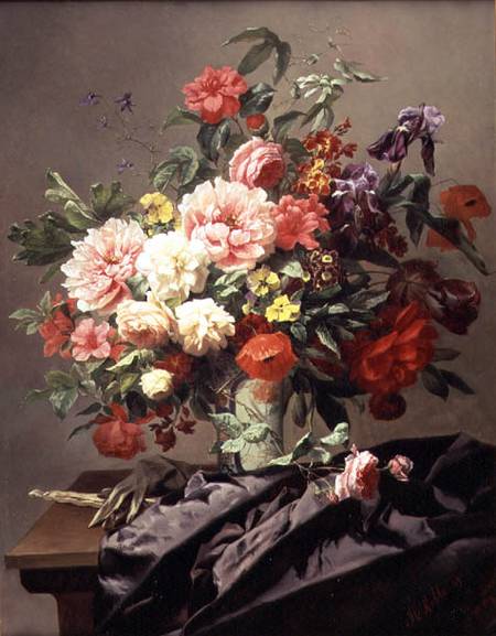Peonies, Poppies and Roses de Henri Robbe