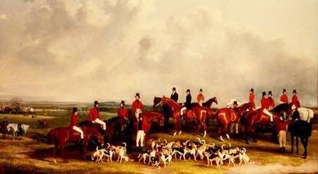 The Meet of the Buck Hounds de Henry Calvert