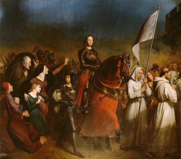 The Entry of Joan of Arc (1412-31) into Orleans, 8th May 1429 de Henry Scheffer