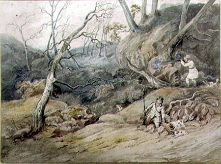 Sportsmen in a Wood de Henry Thomas Alken