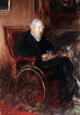 Henry Tonk's Father in a Wheelchair (oil on canvas) de Henry Tonks