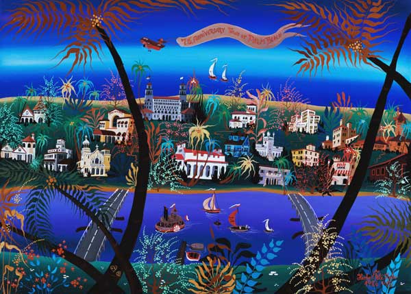 75th Anniversary of Palm Beach, Florida (oil on canvas)  de Herbert  Hofer